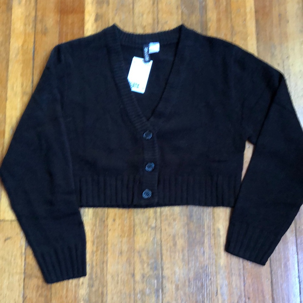 Black cropped cardigan H & M Divided XS